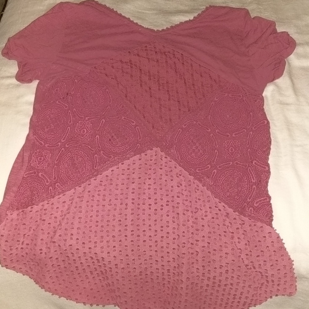 Coral blouse
